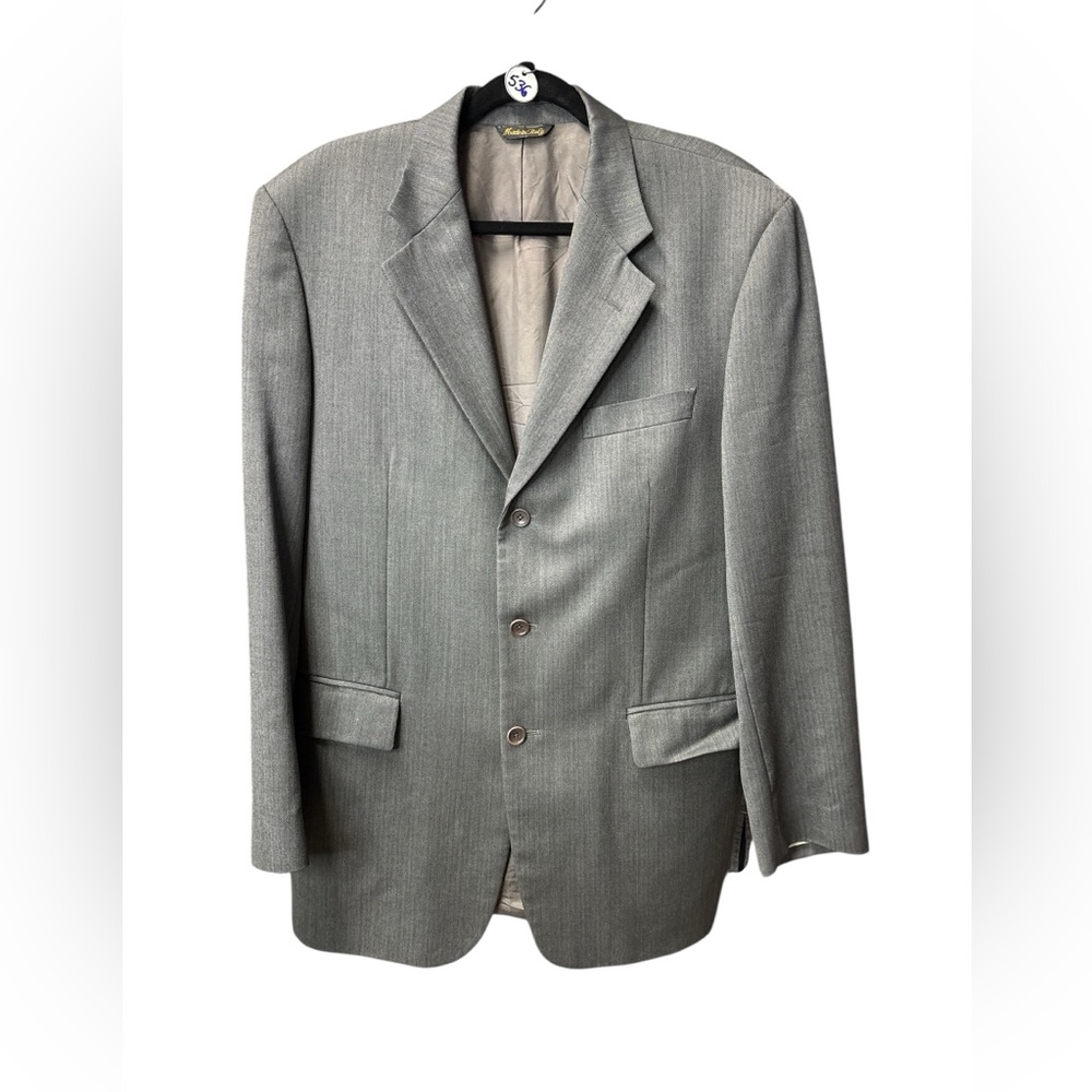 Ermenegildo Zegna Traveler Superfine Wool Blazer Sports Coat Gray - Size 40R - Picture 2 of 10